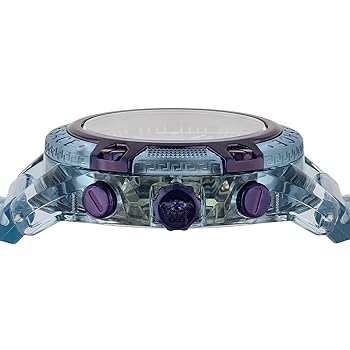【完売品】VERSACE icon active アイコン　ゴールド/パープル Versace Unisex Icon Active Chronograph Purple Silicone Strap